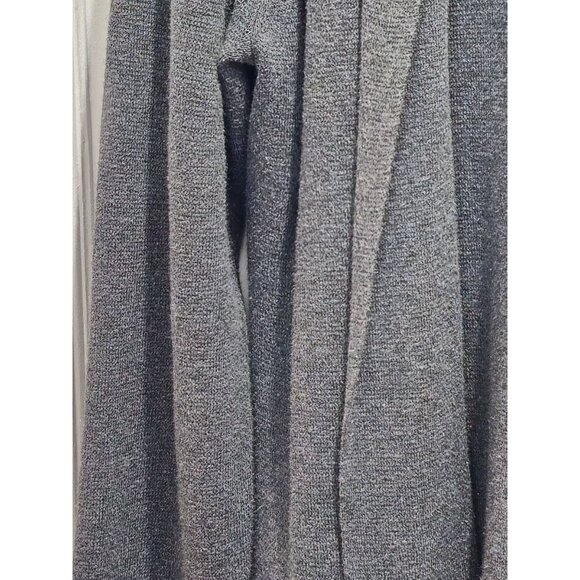 Chicos Womens Open Front Cardigan Sweater Gray Size 2 Long Sleeve Lightweight - Picture 7 of 9